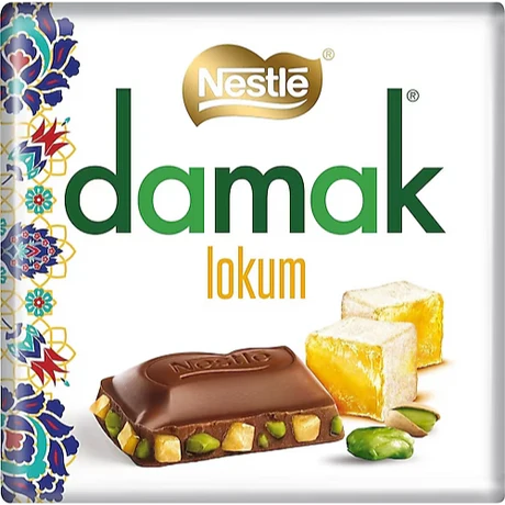 داماک نستله با مغز پسته و لوکوم ۶۰ گرمی