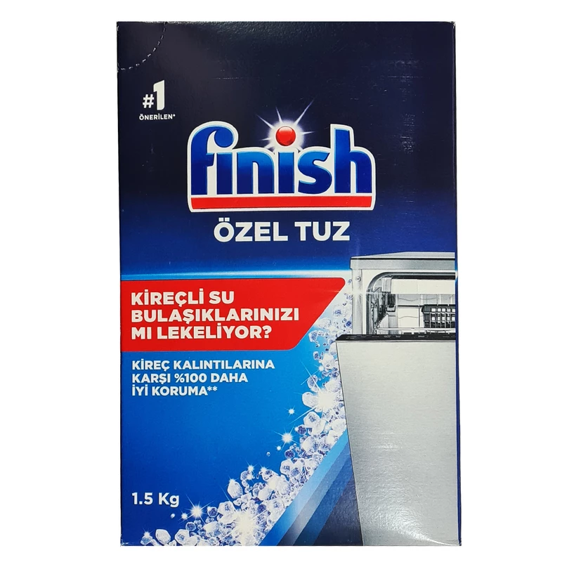 نمک ماشین ظرفشویی فینیش اصل 1/5 کیلوگرم برای جلوگیری از رسوب و بهبود عملکرد دستگاه