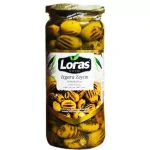 زیتون سبز کبابی بدون هسته ۴۶۵ گرم لوراس – loras