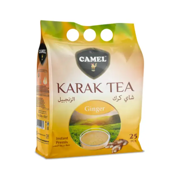 چای کرک ساشه ای camel با طعم زنجبیل 25 عددی