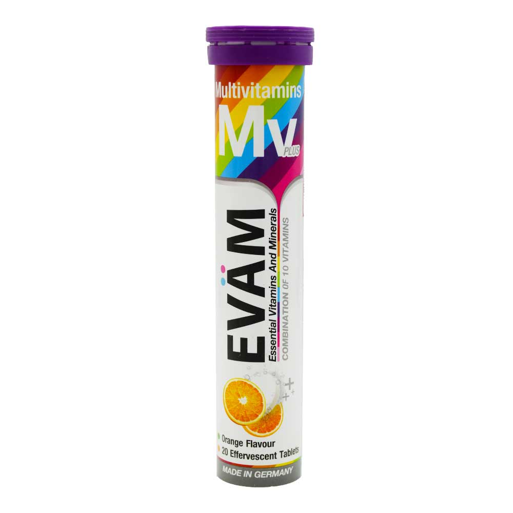 قرص جوشان ایوام Evam اصل آلمان مدل مولتی ویتامین بسته 20 عددی قرص جوشان ایوام Evam اصل آلمان مدل مولتی ویتامین بسته 20 عددی