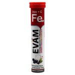 قرص جوشان ایوام Evam اصل آلمان مدل آهن و ویتامین سی بسته 20 عددی