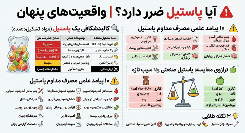 پاستیل ضرر دارد