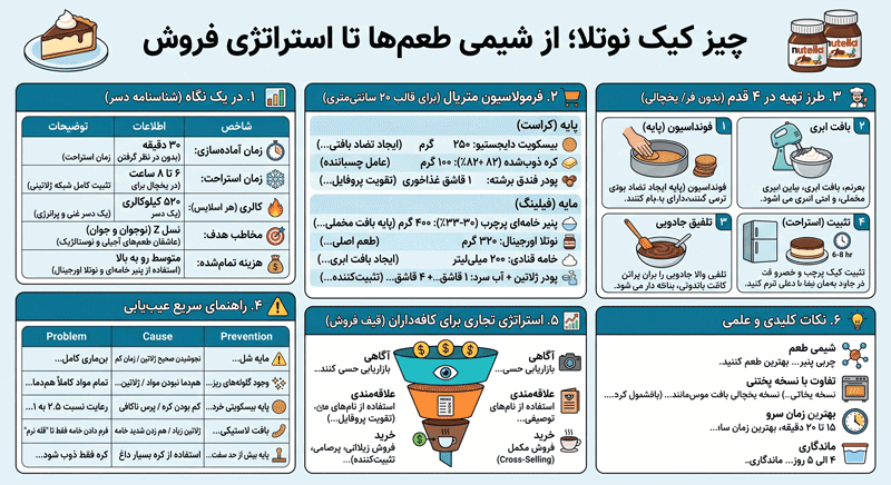 چیزکیک نوتلا